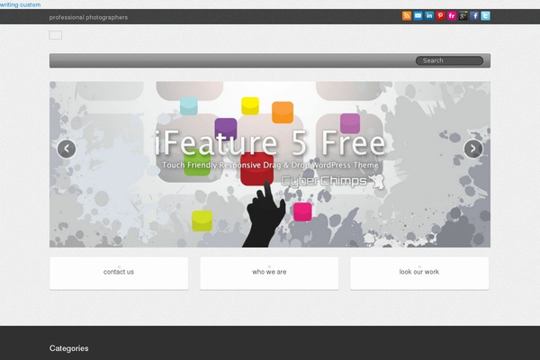 iFeature theme site design template sample