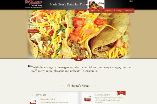 MyRestaurant theme site design template sample
