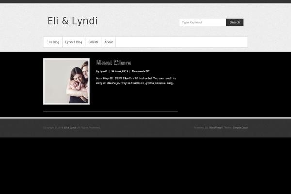 Simple Catch theme site design template sample