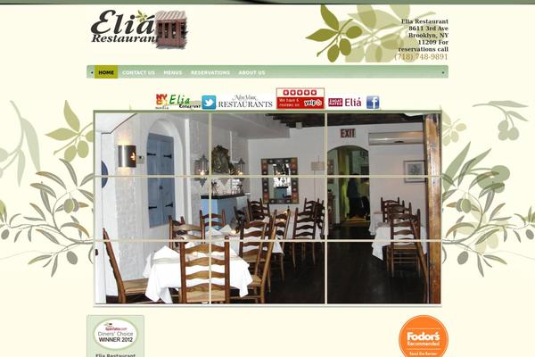 Restaurant theme site design template sample