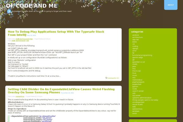 Site using SyntaxHighlighter Evolved plugin