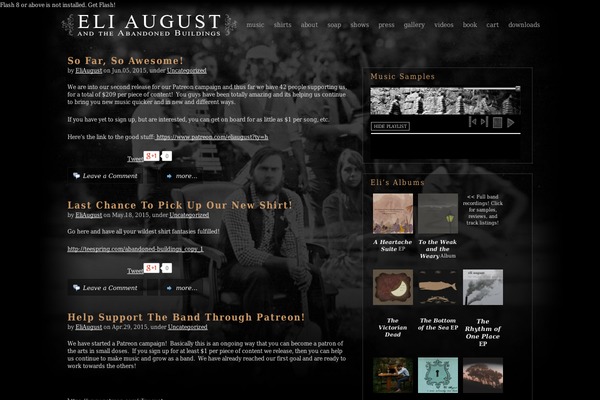 Pixeled theme site design template sample