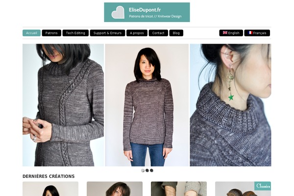 elisedupont.fr site used Grid Theme Responsive