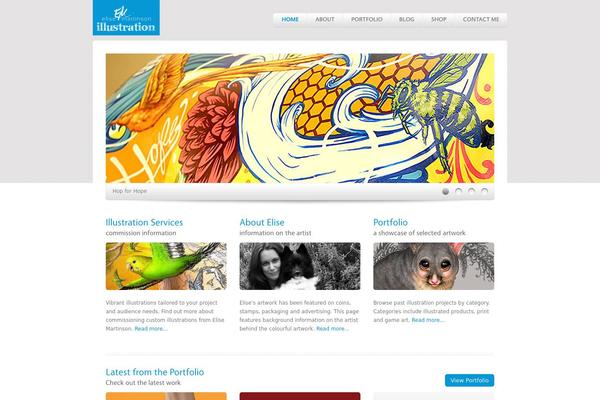Breeze theme site design template sample