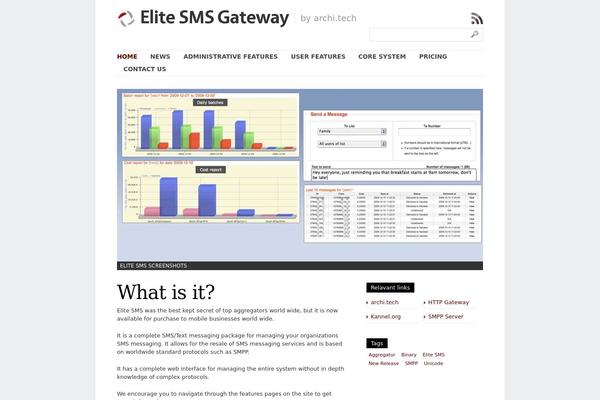 BigFeature theme site design template sample