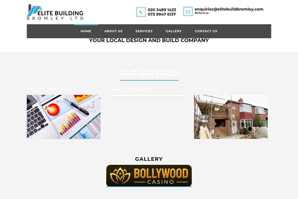 Structure theme site design template sample