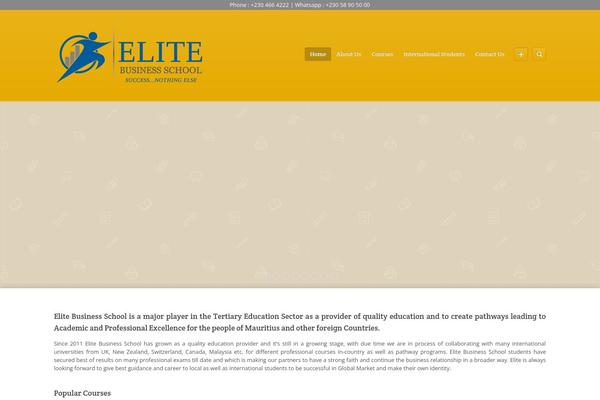 Site using The Social Links plugin