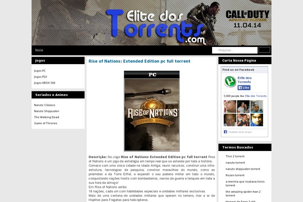 elitedostorrents.com site used Bluray