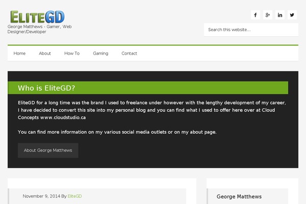 Generate Pro theme site design template sample