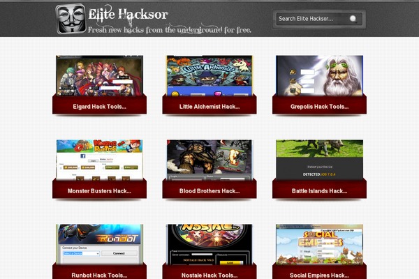 Galleria theme site design template sample