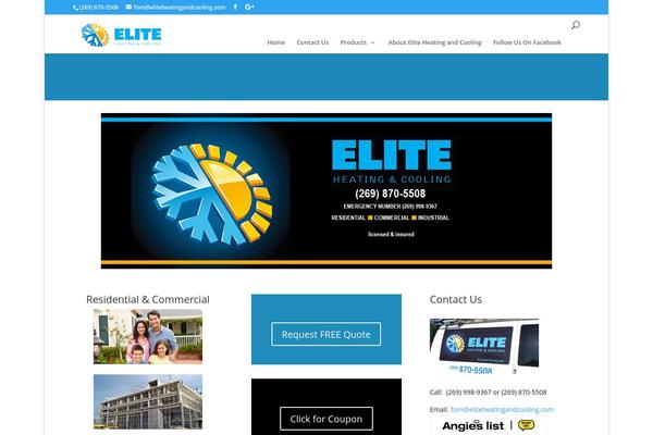 Divi theme site design template sample