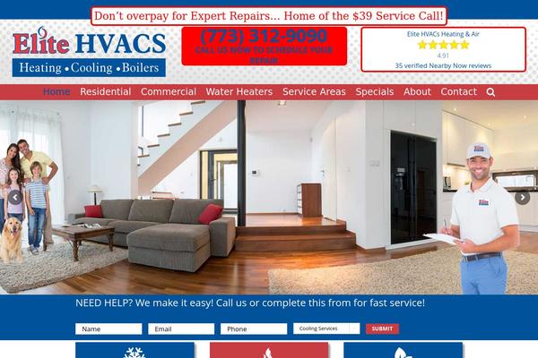Roots theme site design template sample