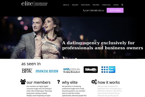 Elite theme site design template sample