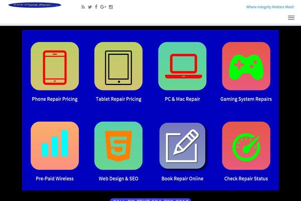 Customizr theme site design template sample