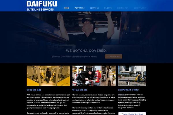 Els theme site design template sample