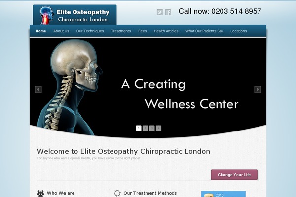 Wellness theme site design template sample