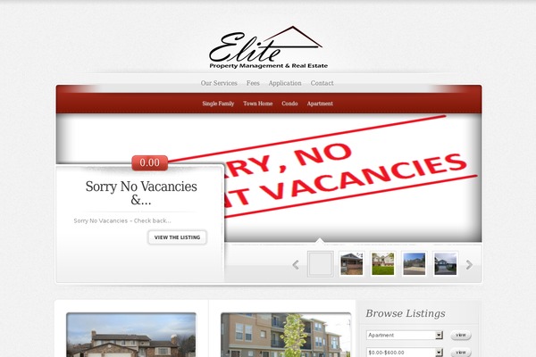 ElegantEstate theme site design template sample