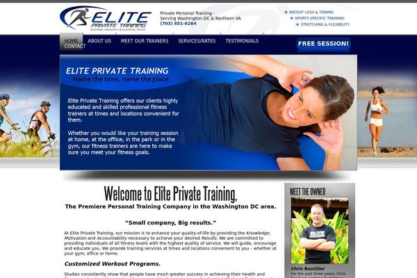 eliteprivatetraining.com site used Mimbo 2.2