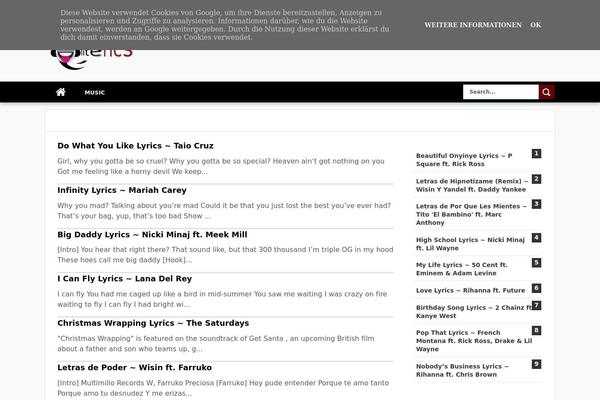 Caps theme site design template sample