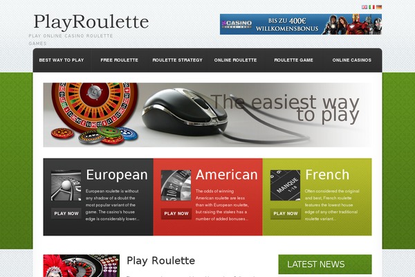 eliteroulette.com site used Theme1620