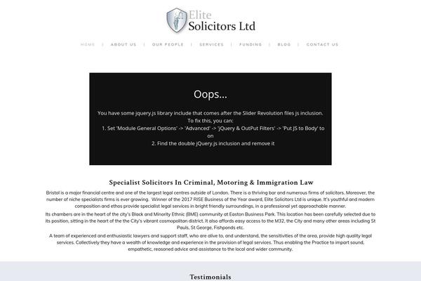 Site using Easy-slide-in plugin