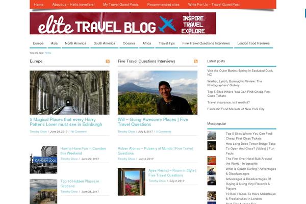 Site using Social Contact Display plugin