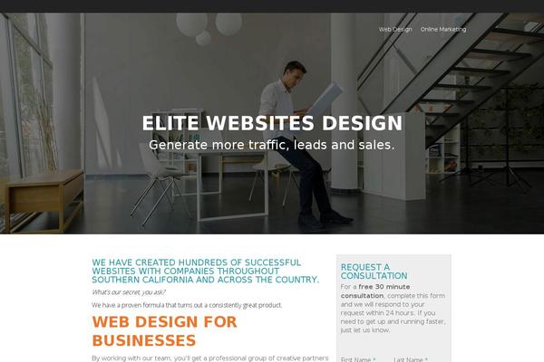 Site using WP Testimonials with rotator widget plugin