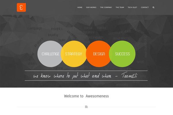 No8 theme site design template sample