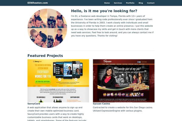 eliwheaton.com site used Wpfdn