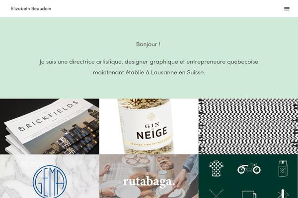 elizabethbeaudoin.com site used Semplice