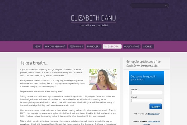 Site using About Me 3000 widget plugin