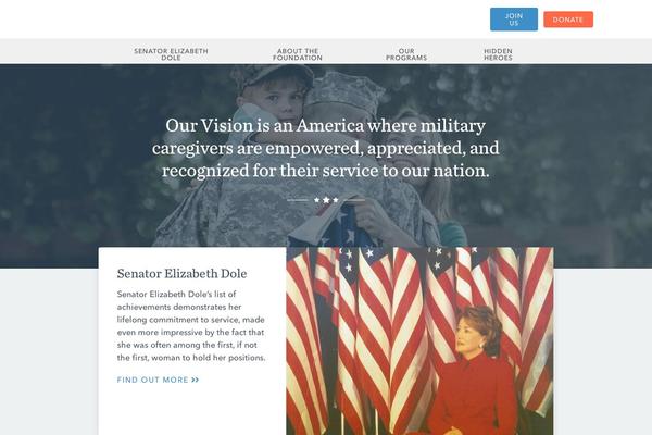 elizabethdolefoundation.org site used Socialdriver