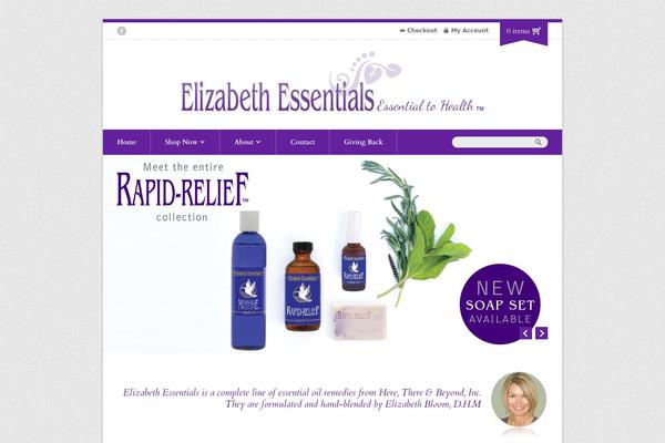 elizabethessentials.com site used Organic Shop