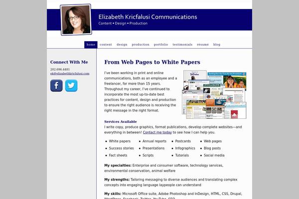 Thesis 1.8.5 theme site design template sample