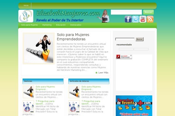 EarthlyTouch theme site design template sample