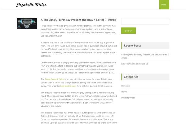elizabethmilesbooks.com site used Boundlessnews