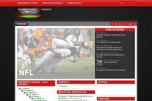 Gameday theme site design template sample