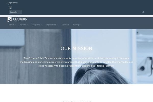 Extra-child theme site design template sample