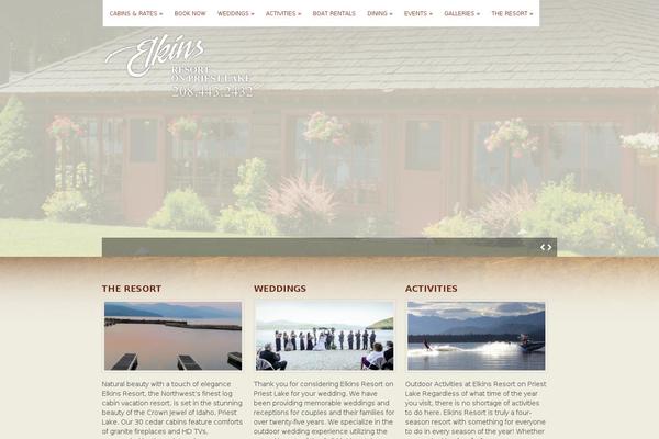 elkinsresort.com site used Wp_aegean5-v1.6