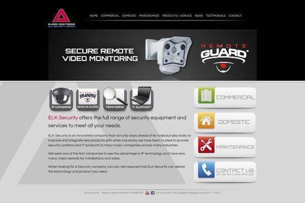 elksecurity.com.au site used Elk