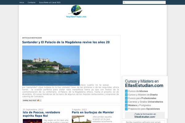 ellasviajan.com site used Newstheme