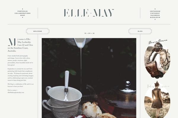 Elle theme site design template sample