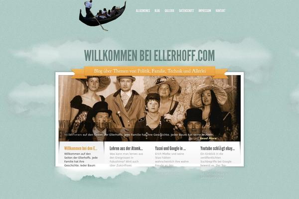 Sky theme site design template sample