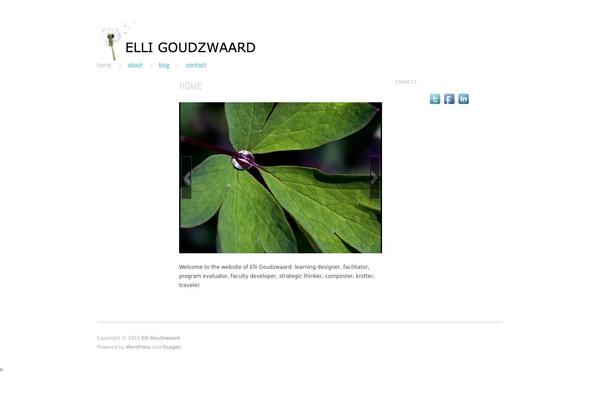 Oxygen theme site design template sample