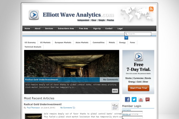elliottwavemarketservice.com site used One Theme