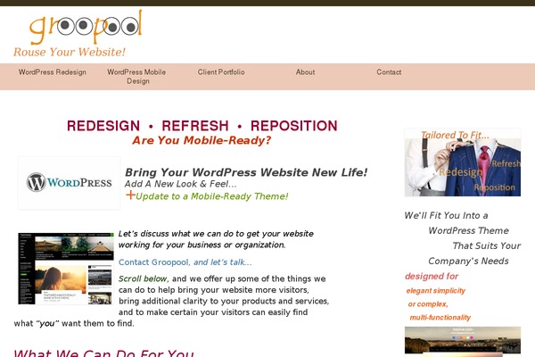 Virtue theme site design template sample