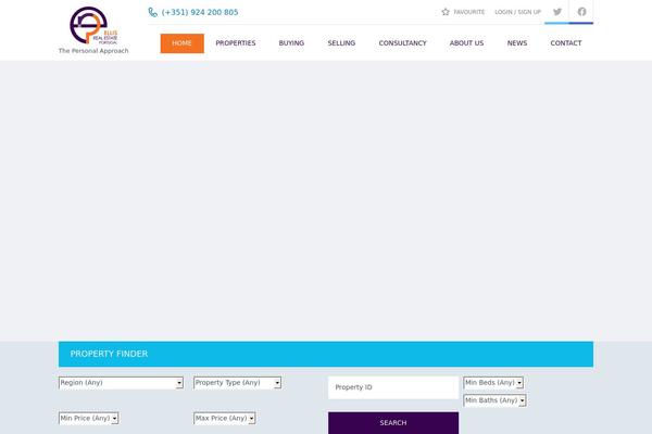 Site using Inspiry-real-estate plugin