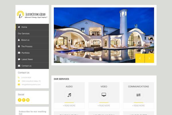 Unik theme site design template sample