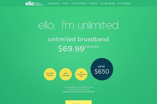ello.com.au site used Ello