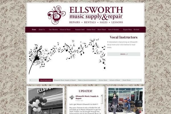 Restaurant theme site design template sample